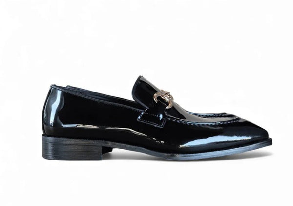 Carrucci Patent Leather Loafer - Black