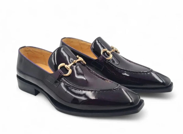 Carrucci Horsebit Patent Loafer - Purple