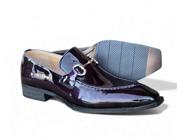 Carrucci Horsebit Patent Loafer - Purple