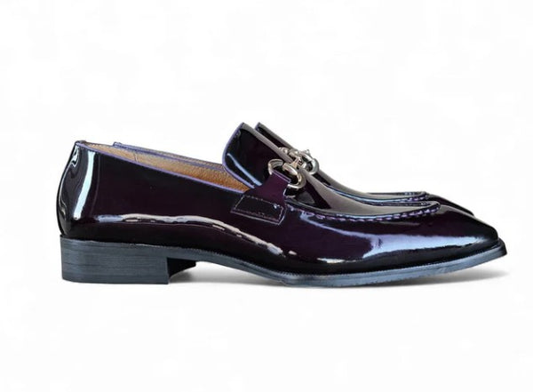 Carrucci Horsebit Patent Loafer - Purple