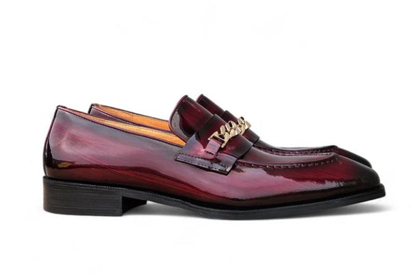 Carrucci Amber Patent Loafer - Burgundy