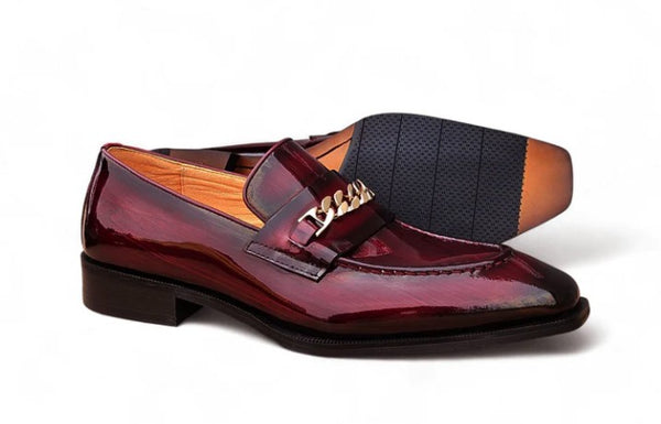 Carrucci Amber Patent Loafer - Burgundy