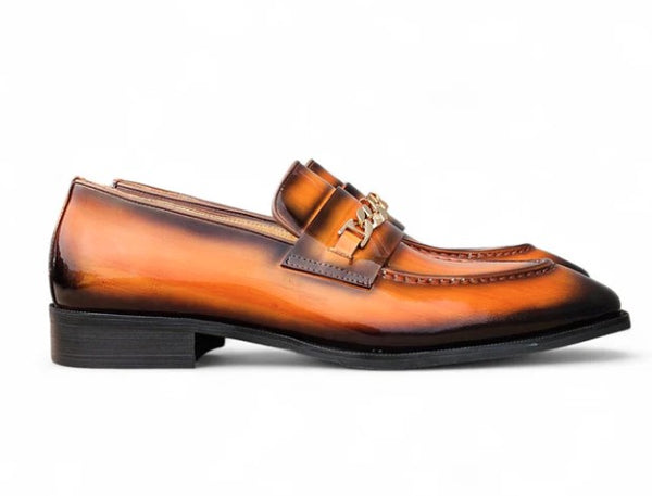 Carrucci Amber Patent Loafer - Cognac