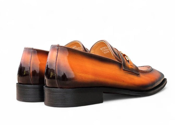 Carrucci Amber Patent Loafer - Cognac