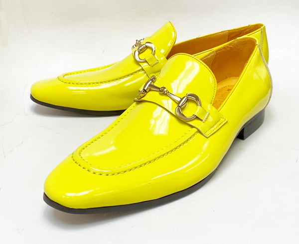 Maurice Patent Leather Belt - Yellow
