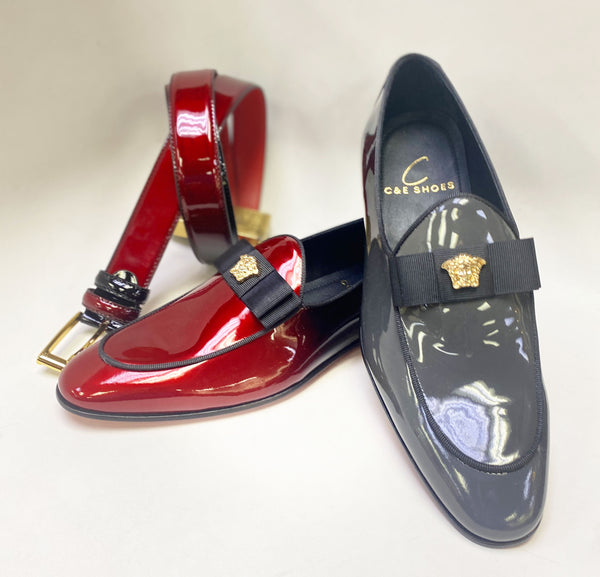 C Collection Patent Leather Loafer - Red