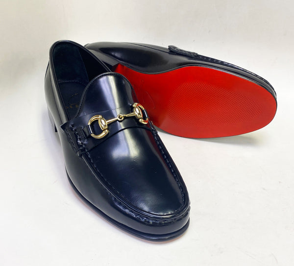 C Collection Leather Loafer - Black