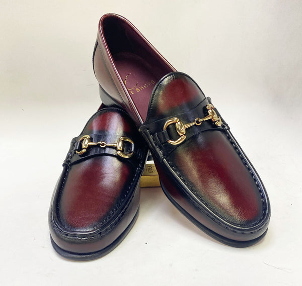C Collection Leather Loafer - Burgundy