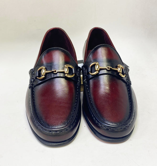 C Collection Leather Loafer - Burgundy