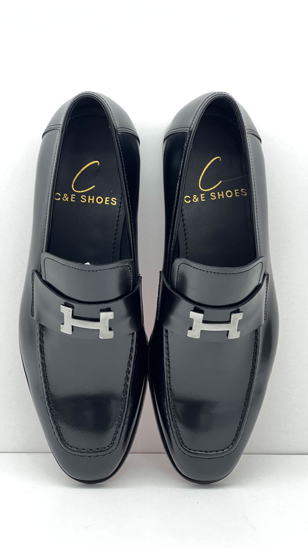 C Collection Nappa Leather H Loafer - Black