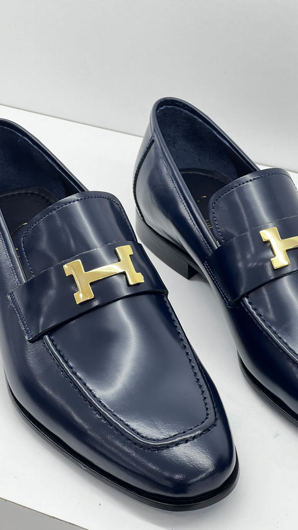 C Collection Nappa Leather H Loafer - Blue