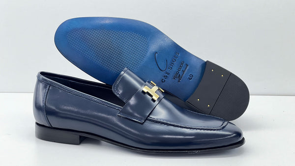 C Collection Nappa Leather H Loafer - Blue