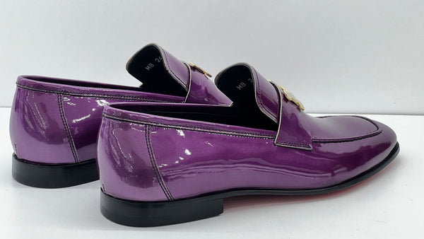 C Collection Patent Leather H Loafer - Purple