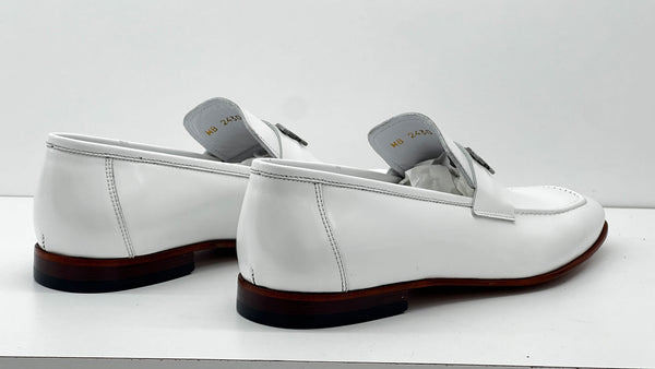 C Collection Patent Leather H Loafer - White