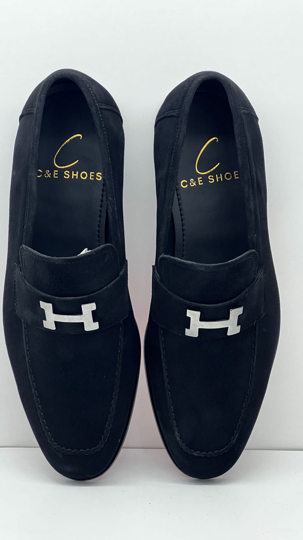 C Collection Suede H Loafer - Black
