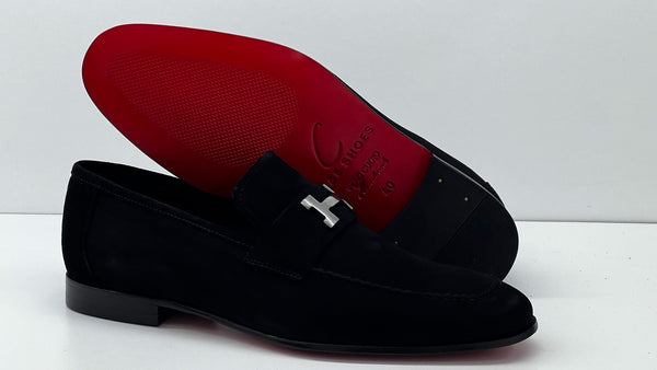 C Collection Suede H Loafer - Black