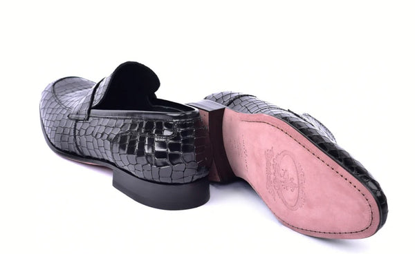 Corrente Calfskin Penny Loafer - Black