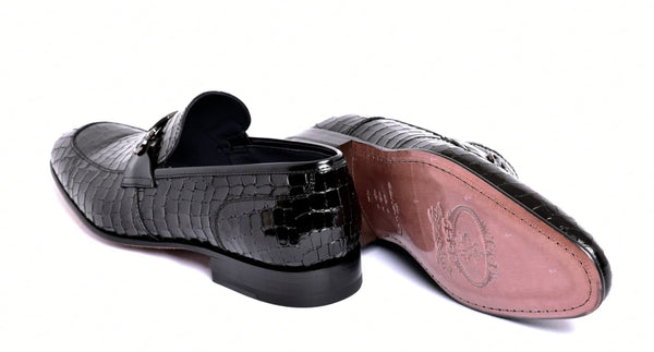 Corrente Calfskin Bit Loafer - Black