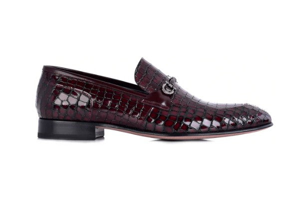 Corrente Calfskin Bit Loafer - Burgundy
