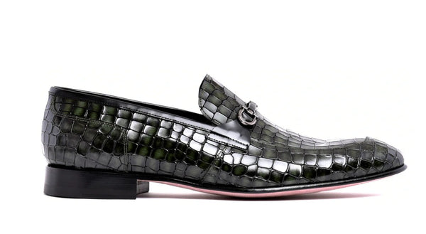 Corrente Calfskin Bit Loafer - Green