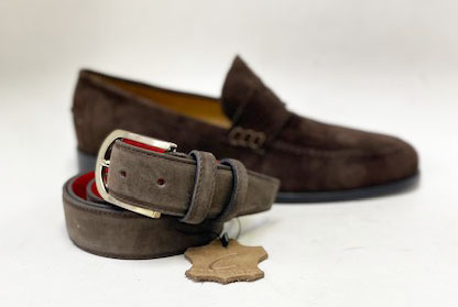 C Collection Suede Loafer - Brown