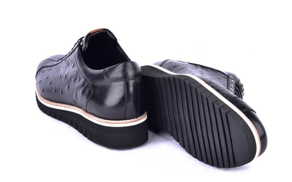 Corrente Ostrich Sneaker - Black