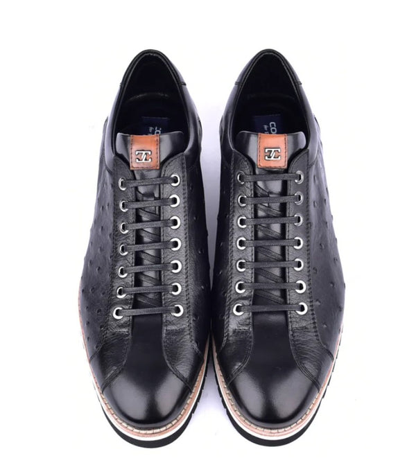 Corrente Ostrich Sneaker - Black