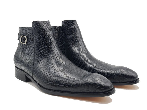 C&E Shoes Calfskin Boot - Black