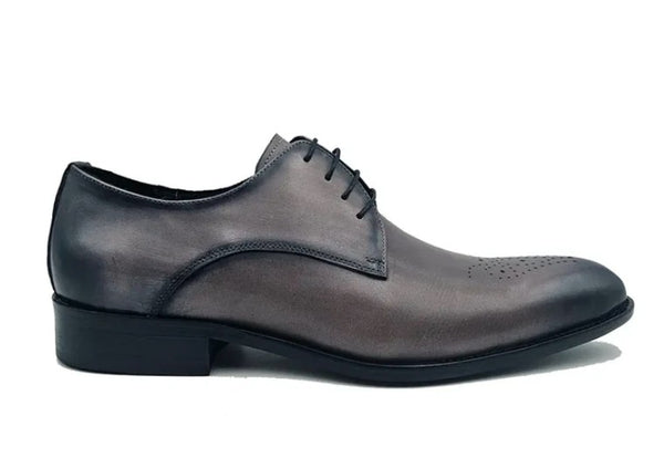 Ugo Vasare Burnished Calfskin Oxford - Grey