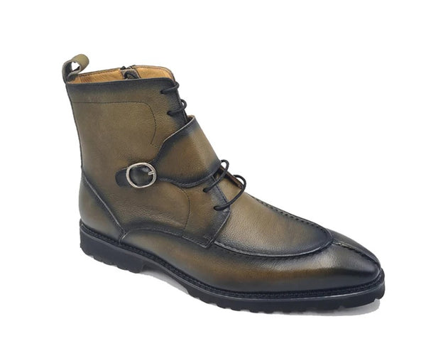 C&E Carrucci Calfskin Boot - Olive