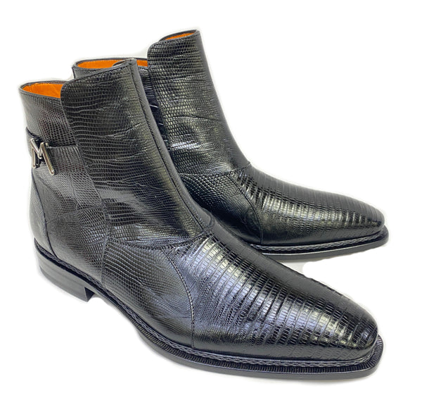 Mezlan Peninsula Lizard Boot - Black