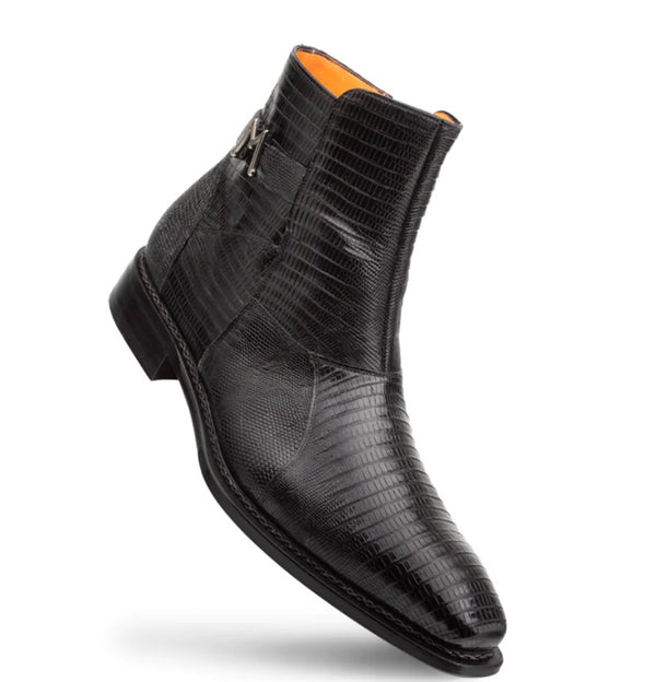 Mezlan Peninsula Lizard Boot - Black