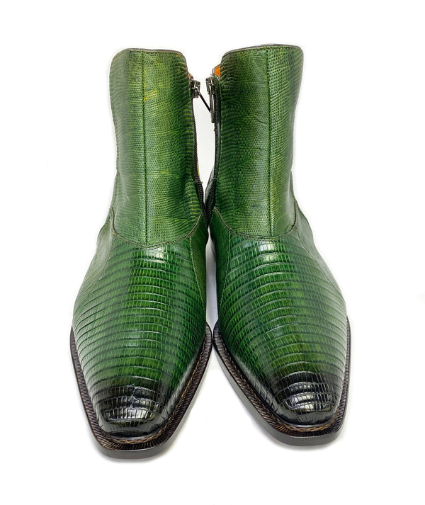 Mezlan Peninsula Lizard Boot - Olive