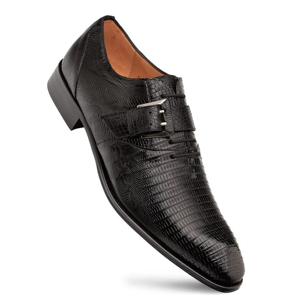 Mezlan "Omero" Lizard Monk/Oxford Black