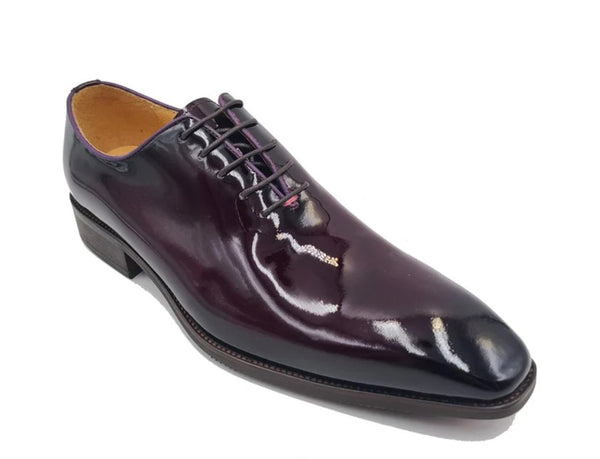 Carrucci Patent Leather Oxford - Purple
