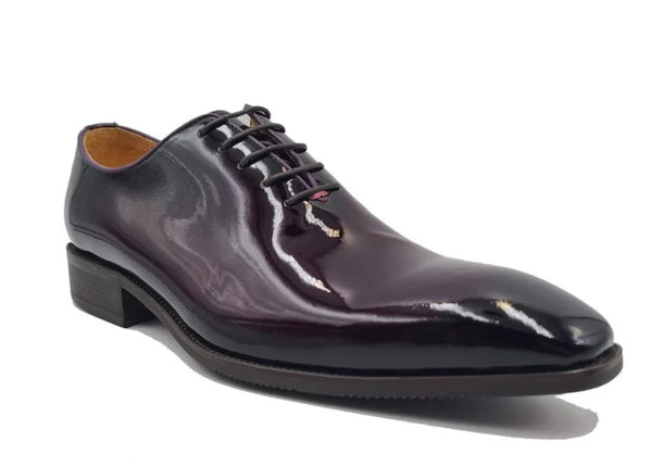 Carrucci Patent Leather Oxford - Purple