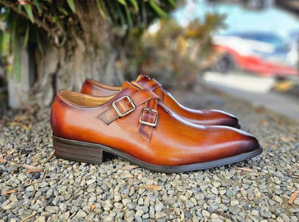 C&E Shoes Calfskin Loafer - Cognac