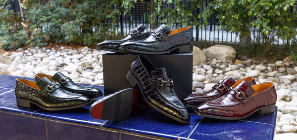 Maurice Crocodile Calfskin Loafer - Olive