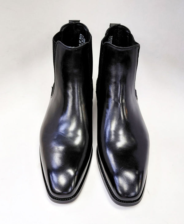 Maurice Leather Slip On Boot - Black
