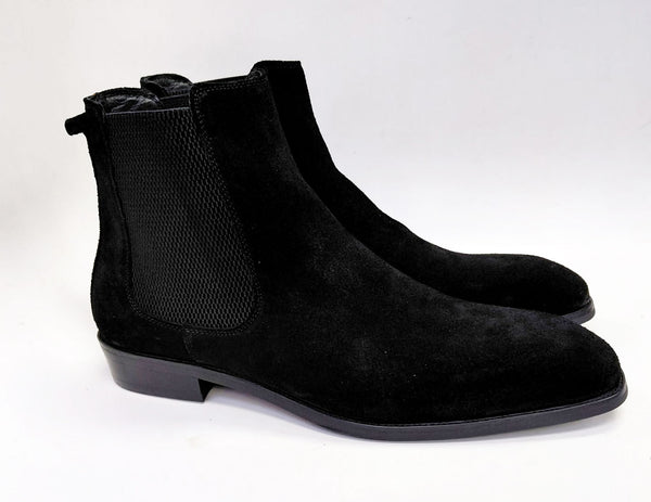 Maurice Suede Slip On Boot - Black