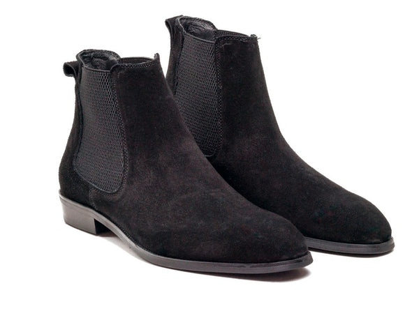 Maurice Suede Slip On Boot - Black