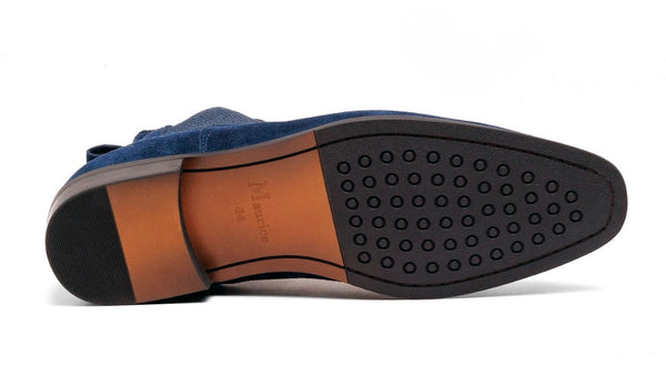 Maurice Suede Slip On Boot - Blue