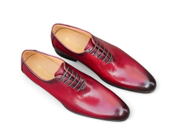 Maurice Leather Oxford - Burgundy