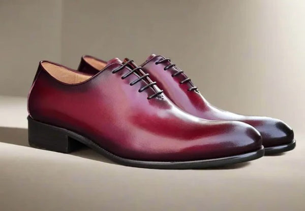 Maurice Leather Oxford - Burgundy