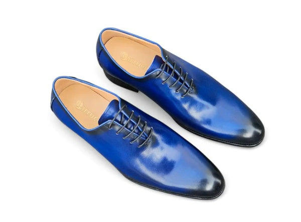 Maurice Calfskin Oxford - Blue