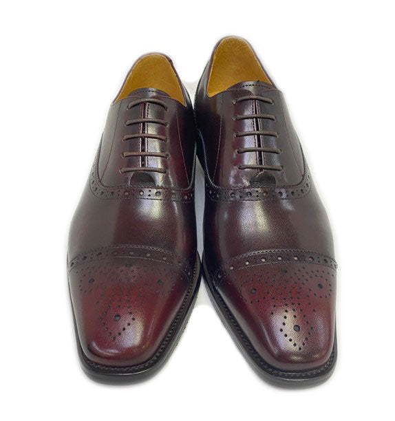 Maurice Leather Oxford - Burgundy