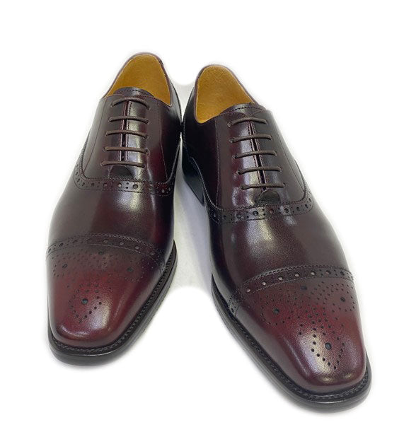 Maurice Leather Oxford - Burgundy