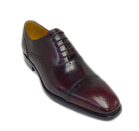 Maurice Leather Oxford - Burgundy