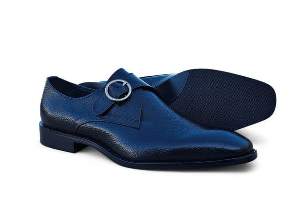 Maurice Deerskin Monkstrap - Black