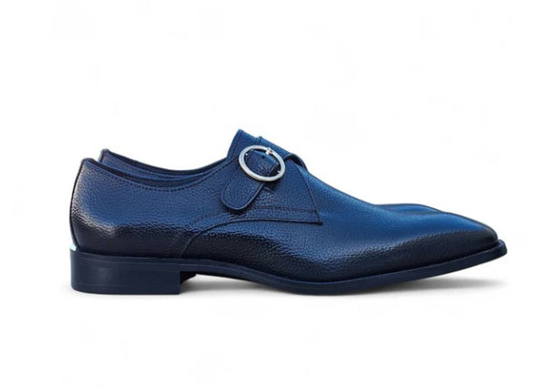 Maurice Deerskin Monkstrap - Black